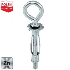 Ούπα Γυψοσανίδας Μεταλλικό με Θηλιά M4x38mm (Συσκ. 4τεμ) BMHO-04032